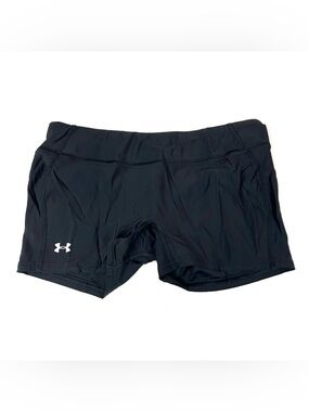 Under Armour Women’s Size Medium Compression Shorts Solid Black #1319